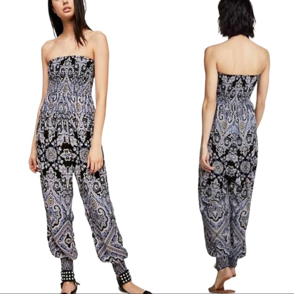 Free People Pants - Free People Boho Strapless Jumpsuit